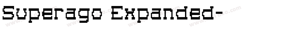 Superago Expanded字体转换